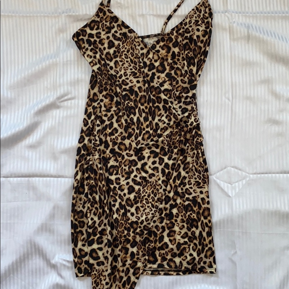 Asymmetrical Cheetah Dress